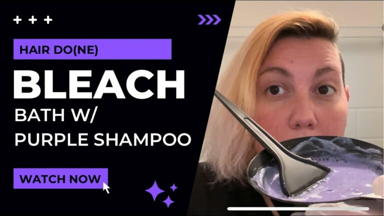 Bleach Bath Hair With Purple Shampoo