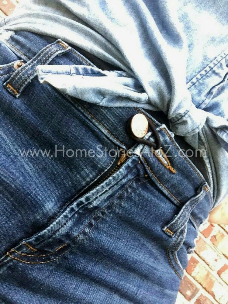 How to Tighten Jeans Waist With Hair Tie